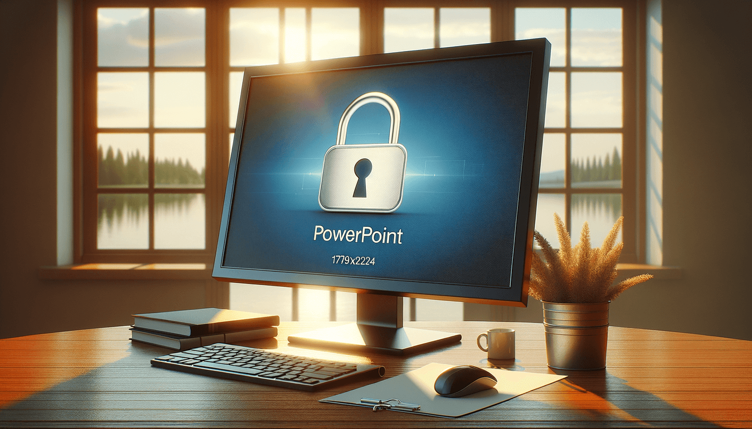 is there a way to lock a powerpoint presentation